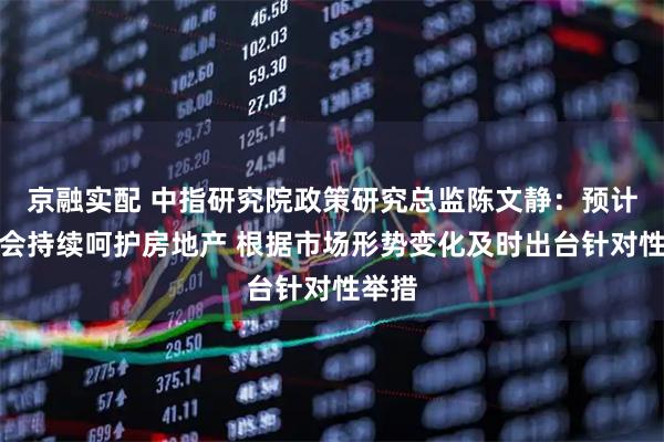 京融实配 中指研究院政策研究总监陈文静：预计政策会持续呵护房地产 根据市场形势变化及时出台针对性举措