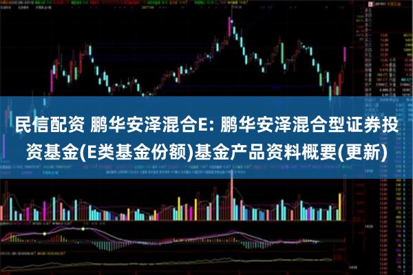 民信配资 鹏华安泽混合E: 鹏华安泽混合型证券投资基金(E类基金份额)基金产品资料概要(更新)