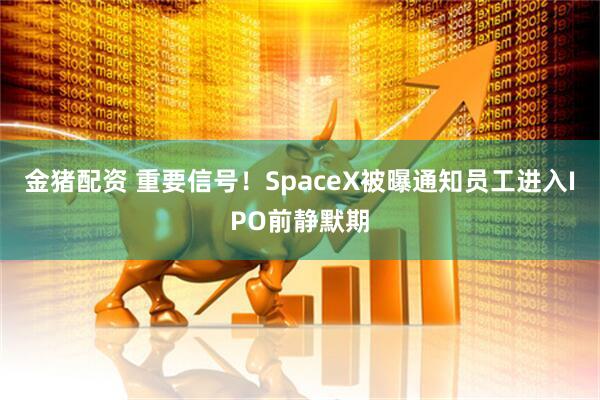 金猪配资 重要信号！SpaceX被曝通知员工进入IPO前静默期
